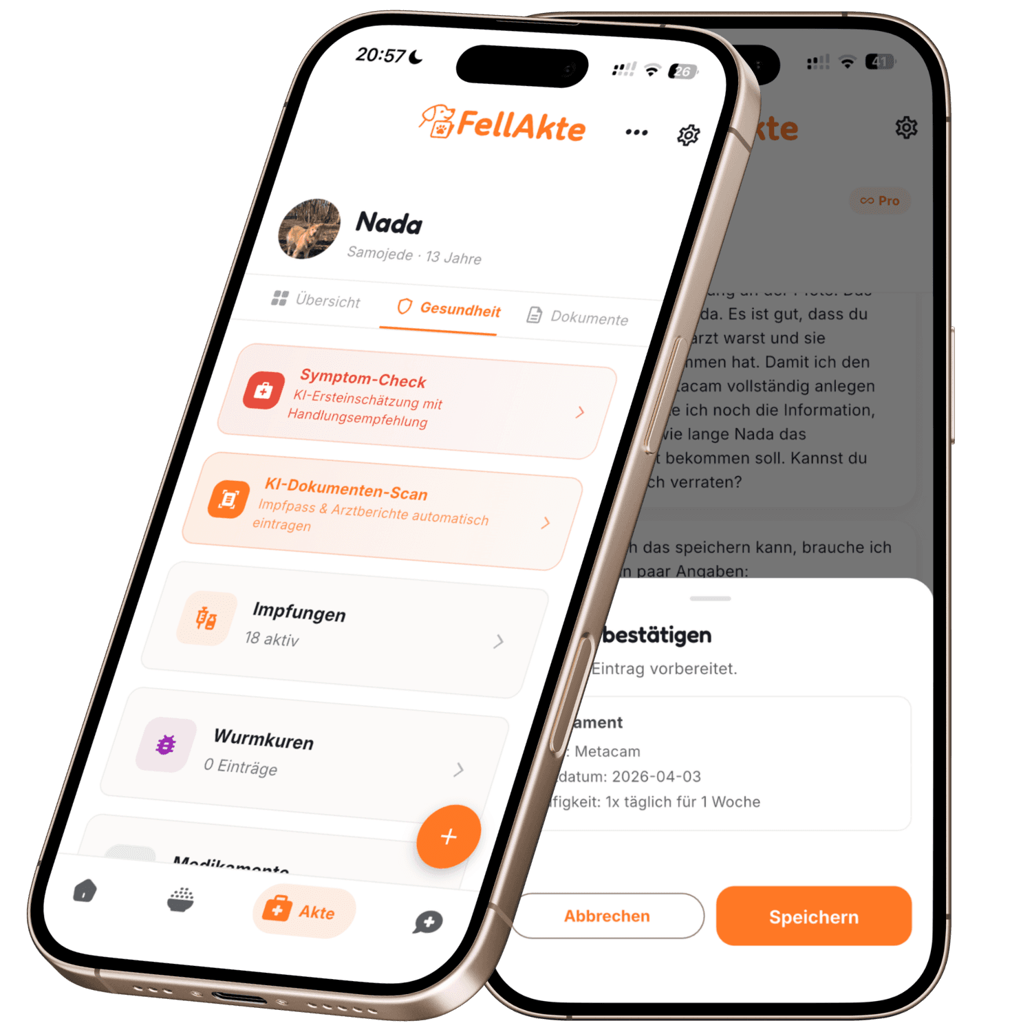 FellAkte App - Digitaler Impfpass und Gesundheitsakte für Hunde und Katzen
