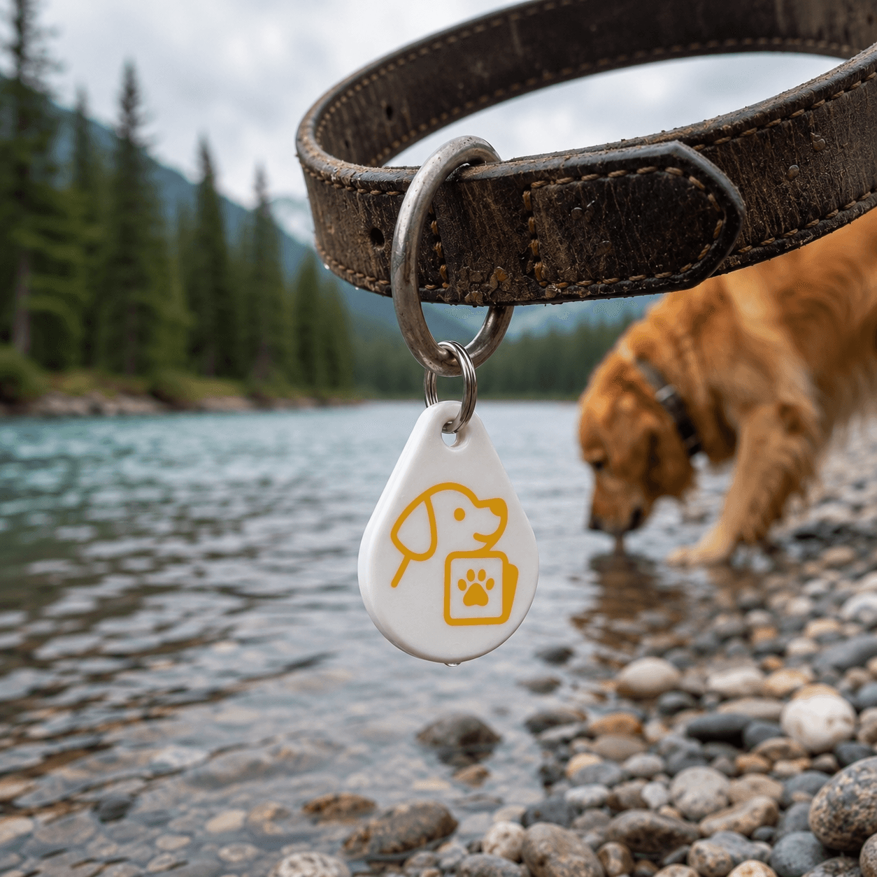 FellAkte SmartTag - NFC-Anhänger fürs Halsband, verknüpft mit der digitalen Tierakte